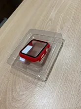 Vidrio + para Apple Watch Serie 6 5 4 3 SE 44mm 40mm watch cuero, iWatch 42mm 38mm Protector de pantalla + cubierta de apple Watch Accesorios