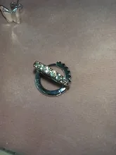 ANENJERY 925 de plata esterlina Simple circón de una sola fila pendientes para las mujeres brincos oorbellen pendientes de botón pendientes S-E14