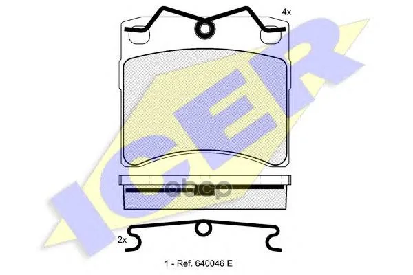 140895_колодки Дисковые Передние! Vw T4 1.8i-2.5tdi 90-98 Диск 15" Icer 140895 Icer арт. 140895