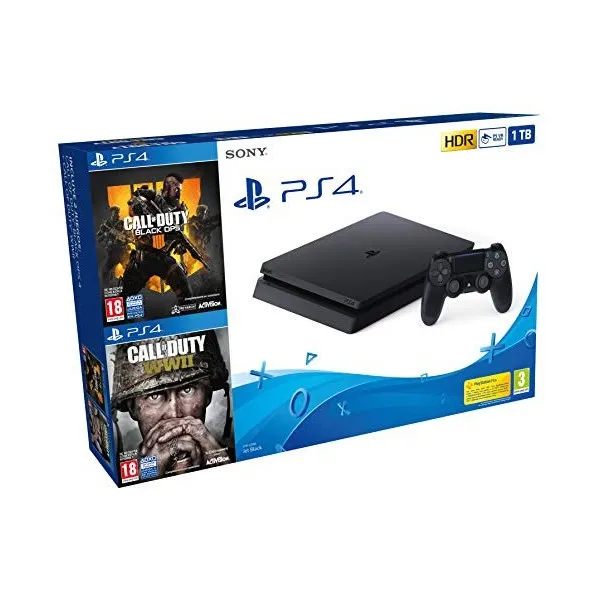 Play Station 4 Slim + Call Of Duty Black Ops WWII sony 8 GB ram 1 ТБ |