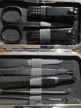 Juego de cortaúñas de acero inoxidable, tijeras profesionales, herramientas para uñas, recortador, aseo, manicura, 8 Uds.