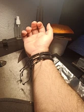 Vnox 4 unids/set envoltura trenzada pulseras de cuero para hombres Vintage Árbol de la vida amuleto timón cuentas de madera étnica muñequera Tribal