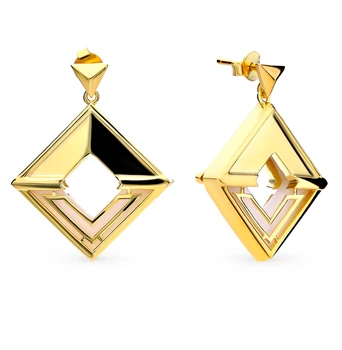 

Silver earrings with resins jewelry sunlight sample 925 test