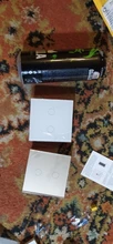 UBARO-Interruptor táctil con Panel de cristal blanco, pulsador estándar europeo de luz Ac230v, 1 Banda, Control único, lámpara de pared