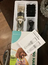 Kit de cortadora de pelo para perros, afeitadora recargable por USB Gato, bajo ruido, cuchilla de repuesto