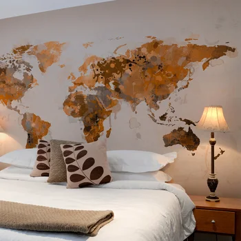 

Wall mural-world tone Brown-400x309 cm