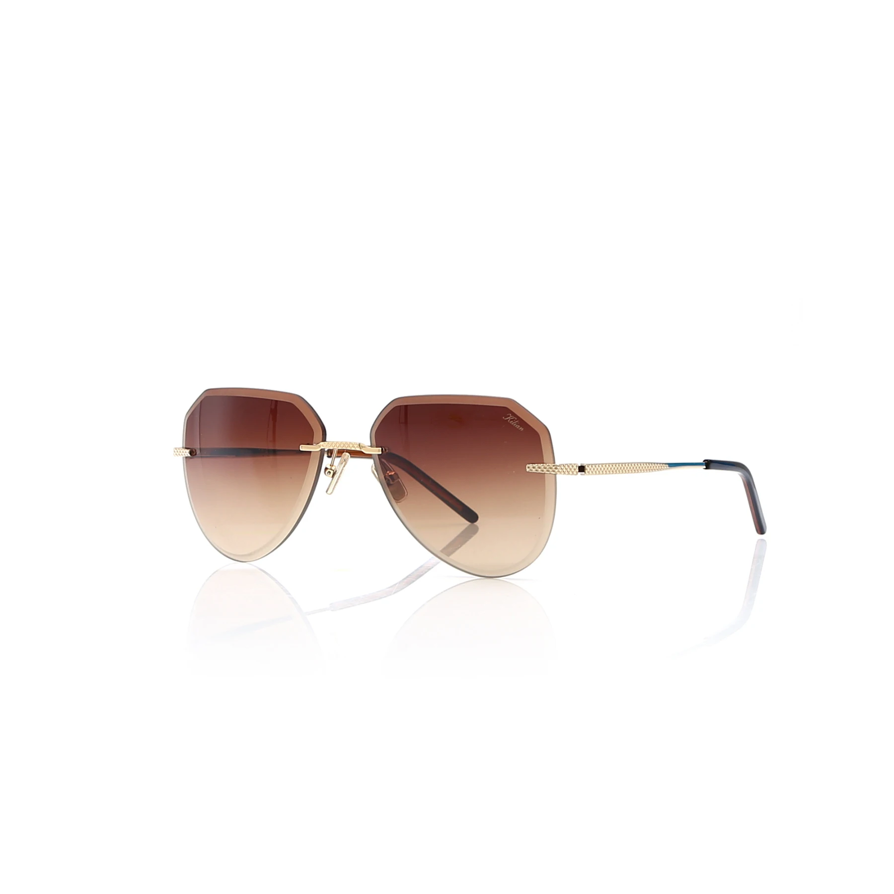 

Unisex Sunglasses K 8129 03 METAL GOLD ORGANIC GEOMETRIC IRREGULAR 60-17-143