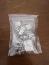 10 unids/lote USB 2,0 4Pin un tipo macho conector SMT negro G49 para cargador de transmisión de datos