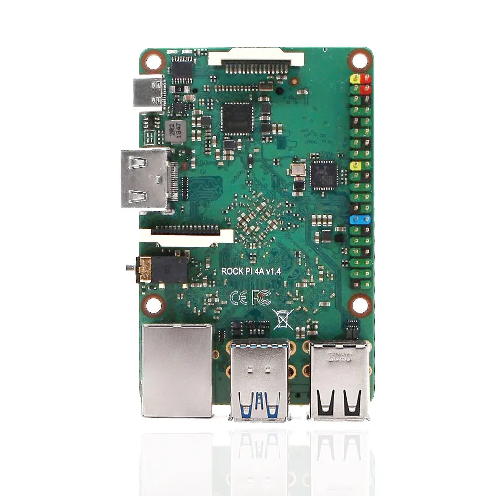 Rockpi 4A V1.4 Rockchip RK3399 ARM Cortex шестиядерный SBC/одноплатный компьютер совместимый с