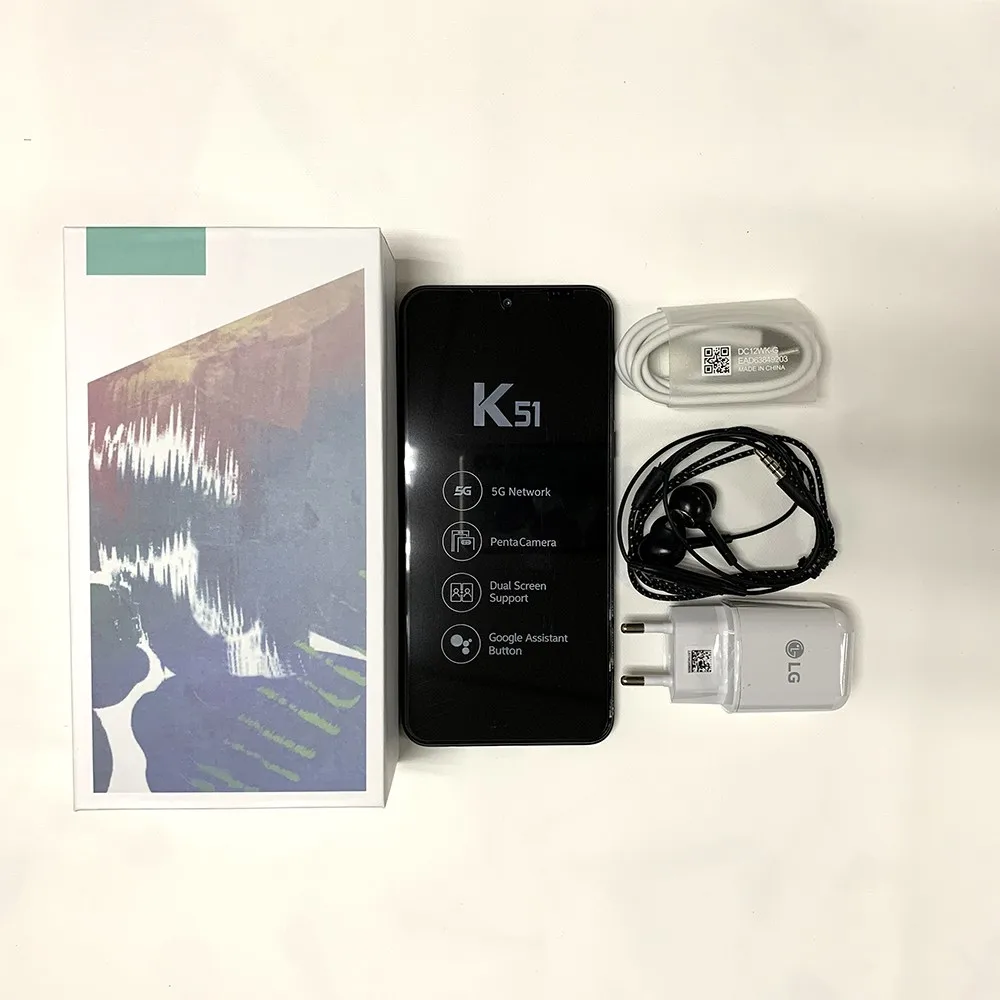 Original LG K51 LMK500UM 4G Mobile Phone Refurbished 6.5'' Full Screen 3GB+32GB Octa-Core (NO Hebrew/Polish) Andriod CellPhone iphone 7 refurbished