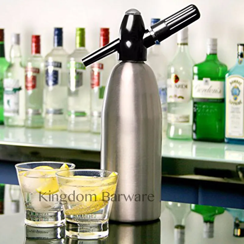 Description Picture 6 of itemSoda Water Siphon  Ultimate  Aluminum  Soda Maker  1 Liter - Make Soda Infusions  - Uses Standard C