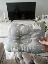 [Simfamily]-almohada para recién nacido, soporte para el sueño, dibujos animados cóncavos, cojín moldeador impreso, previene la cabeza plana