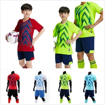 

Customize Sports Team Football Jersey+Shorts Set New Design Hot High Quality Soccer T-Shirts Uniforms Adult Youth Sweatshirt Kid