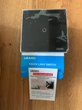 Touch-Switch Led-Panel Glass Interruttore Wall Power Black Ubaro Eu White 1/2/3-gang