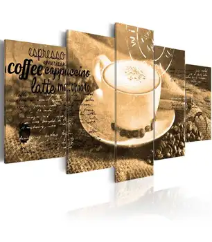 

Picture-Coffe, Espresso, Cappuccino, Latte machiato.-sepia