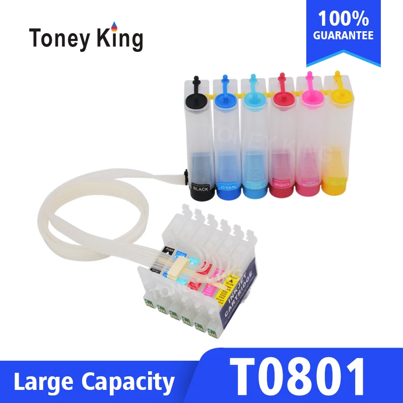 Toney universal (король T0801 Система непрерывной подачи печатных красок комплект для Epson