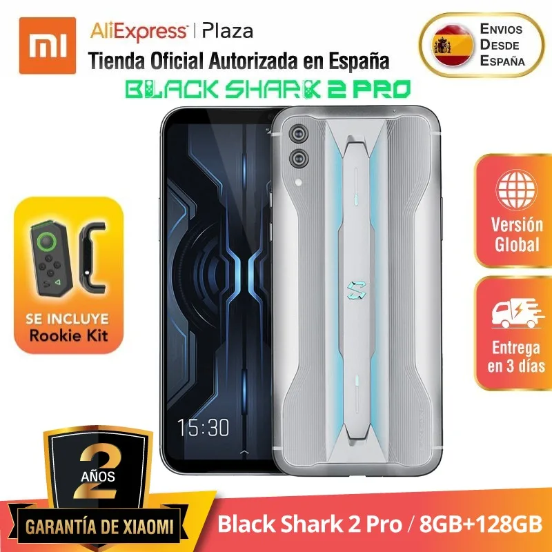 US $425.00 Black Shark 2 Pro 128GB ROM con 8GB RAM Snapdragon 855 Android Nuevo Móvil Teléfono Móvil de juego versión global