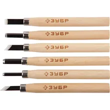 Резцы фигурные ЗУБР 6 шт, У8А 18375-H6