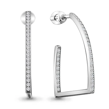 

Earrings made of silver with cubic zirconia