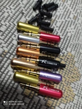 10 unids/lote de Conector estéreo de 3,5mm con cola protectora, chapado en oro, 3 polos, conector macho de 3,5mm, conector para auriculares, DIY