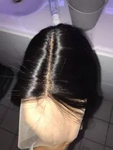 Puromi 13x1 4x1 medio de malla con división pelucas brasileñas no Remy pelucas de cabello humano T parte de encaje peluca 10-28 pulgadas Pre arrancado