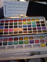 SeamiArt-Juego de acuarela con purpurina, 72/90 colores, suministros de pintura de arte