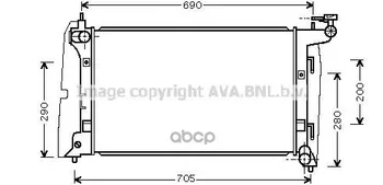 

Radiator cooling Toyota Corolla Ava art. toa2290