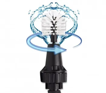 

Rotating BRUSH multi-purpose driven by WATER BRUSH tire cleaning