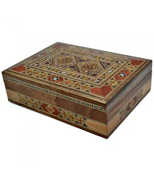

Rectangular Box Taracea Syria - Mosaic Design - Model Latakia - 20 cm