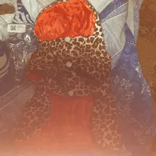 Abrigo con tutú y estampado de leopardo para perros y cachorros ropa de invierno con capucha, chaqueta reversible para perros pequeños