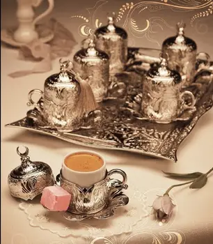 

Demitasse Set For Six Person Tulip Design