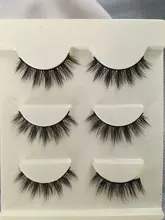 YOKPN-pestañas postizas 3D, hechas a mano, entrecruzadas naturales, hilo de algodón japonés, maquillaje desnuda, herramientas de maquillaje realistas