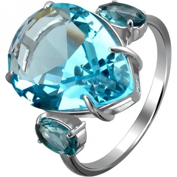 

Esthete ring with 3 Swarovski crystals in silver