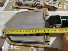 Pala y azadón militar plegable multifunción, 67cm, herramientas de jardín al aire libre, equipo de Camping, herramienta de excavación de Seguridad de Defensa