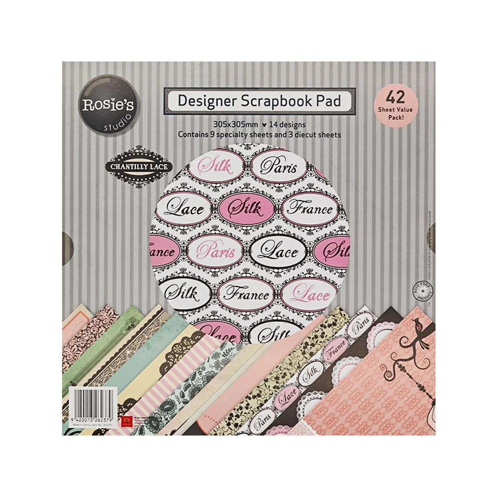 

CRZCrafter 305x305mm Scrapbooking Paper Pad 12 inch 42 sheets Craft Paper Background pattern paper Acid free decoration