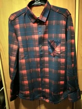 Aoliwen-camisa cálida de invierno para hombre, camisa con estampado de moda gruesa de terciopelo, camisa a cuadros de manga larga, Camiseta tipo vestido sizeL-5XL