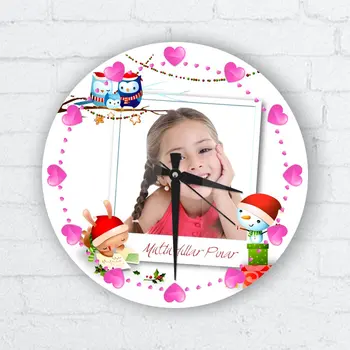 

Personalized Glass Wall Clock (Christmas Temalı-6)