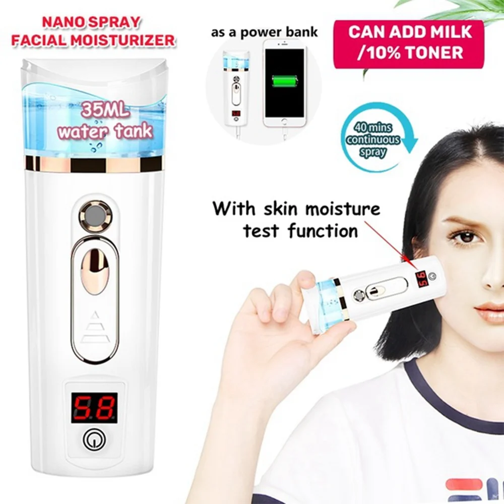 

Nano Facial Steamer Hot Mist Steam Sprayer SPA Moisturizing Face Test Humidifier Skin Care Beauty Instrument dropshipping