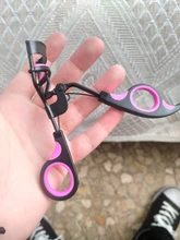 1PC negro-púrpura esmerilado con Clip para pestañas Curl ojo cosméticos maquillaje belleza falso rizador de pestañas Curling pinzas las herramientas