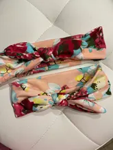 2 unids/set mamá y bebé madre bebé turbante de la hija de mamá de conejo diadema para orejas impresión Floral padre-hijo accesorios para el cabello