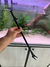 Pinzas Extra largas para acuario, pinzas de 50CM, herramienta de limpieza con Clip, pinzas para plantación de césped y agua