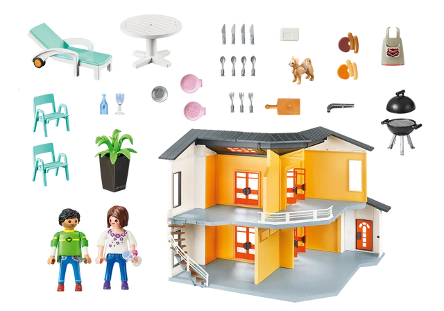 Playmobil maison moderne, 9266, original, pour hommes et femmes