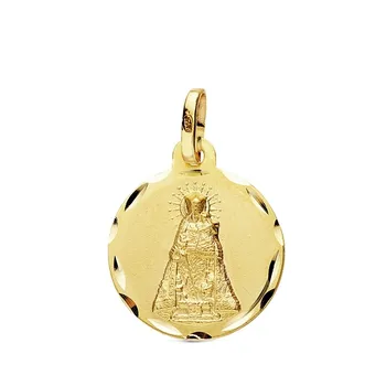 

Medal 18k gold Virgin Homeless 16mm. Carved [AB3428GR] -Customizable-RECORDING INCLUDED IN THE PRICE