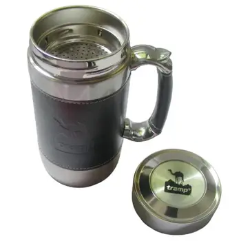 

Thermo mug souvenir 450 ml, stainless steel/leather tramp (trc-046)