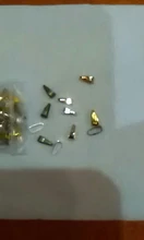 Lote de conectores de Clips dorados de 7 a 8mm, accesorios para collar, 100 unidades