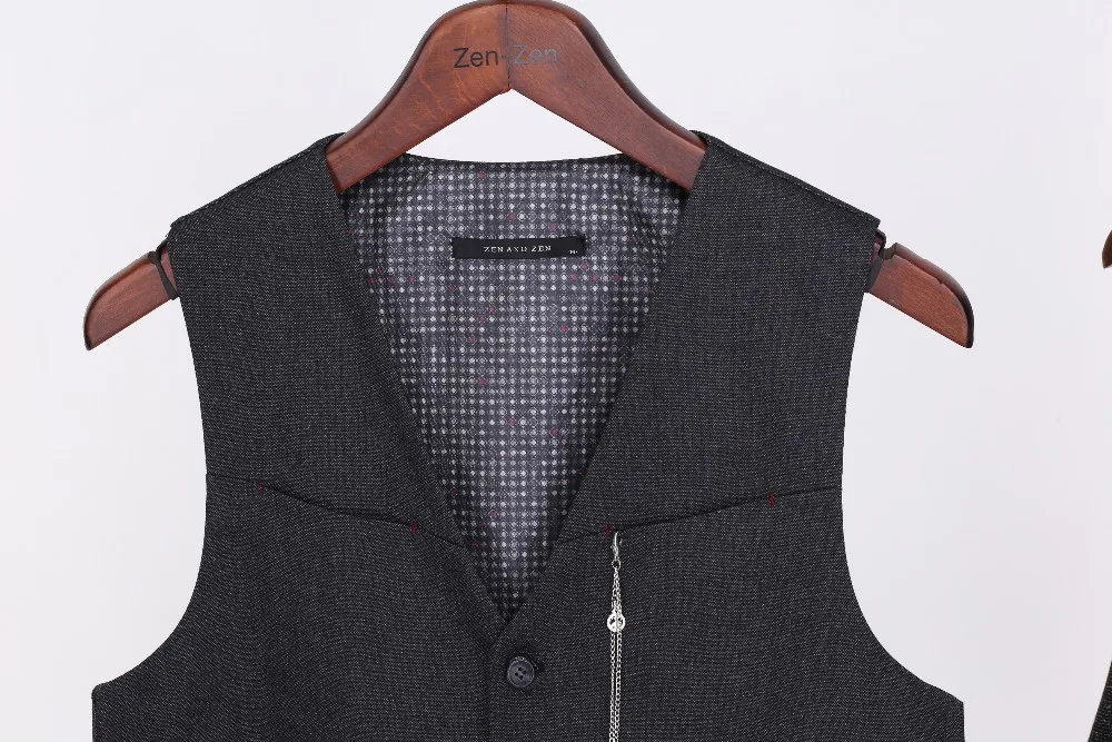 Мужской жилет ZENZEN 01370-Антрацит турецкое качество Стиль SLIM FIT Сделано в Турции европейский размер