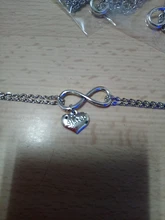 PULSERAS CON ABALORIOS de corazón para mujer, cadena de eslabones hecha a mano, Infinity, regalo de joyería, novedad de 2020