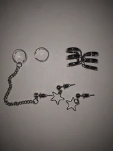 Pendientes Punk sin Piercing para el cartílago, pendientes con Clip para la oreja, para mujeres y niñas