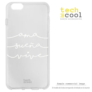 

FunnyTech®Silicone Case for Samsung Galaxy J5 2016 L Phrase "Live, dream, love" transparent