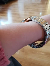 LIGE-Reloj de lujo con correa de acero dorado rosa para mujer, accesorio de pulsera resistente al agua, de marca superior